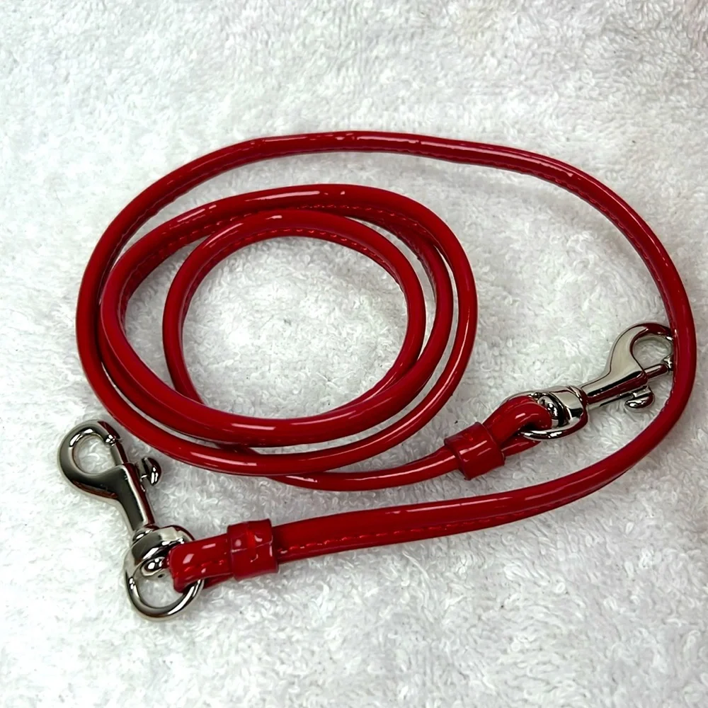 Coach Poppy Willis Red Quilted Patent Leather Crossbody Bag - Picture 14 of 14